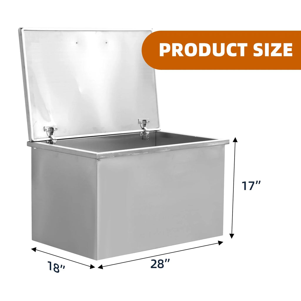 Towallmark Deep Chest Freezer,Mini Upright Small Freezerfor Outdoor Kitchen Patio Ice Bar,Silver