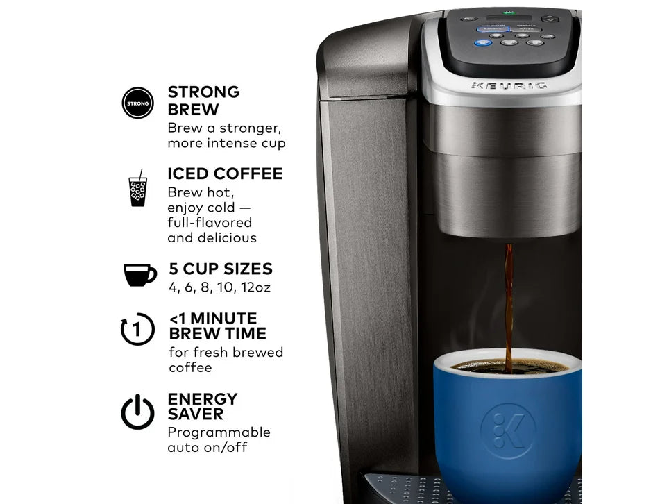 Restored Keurig K-Elite Single-Serve K-Cup Pod Coffee Maker, Brushed Slate (Refurbished)
