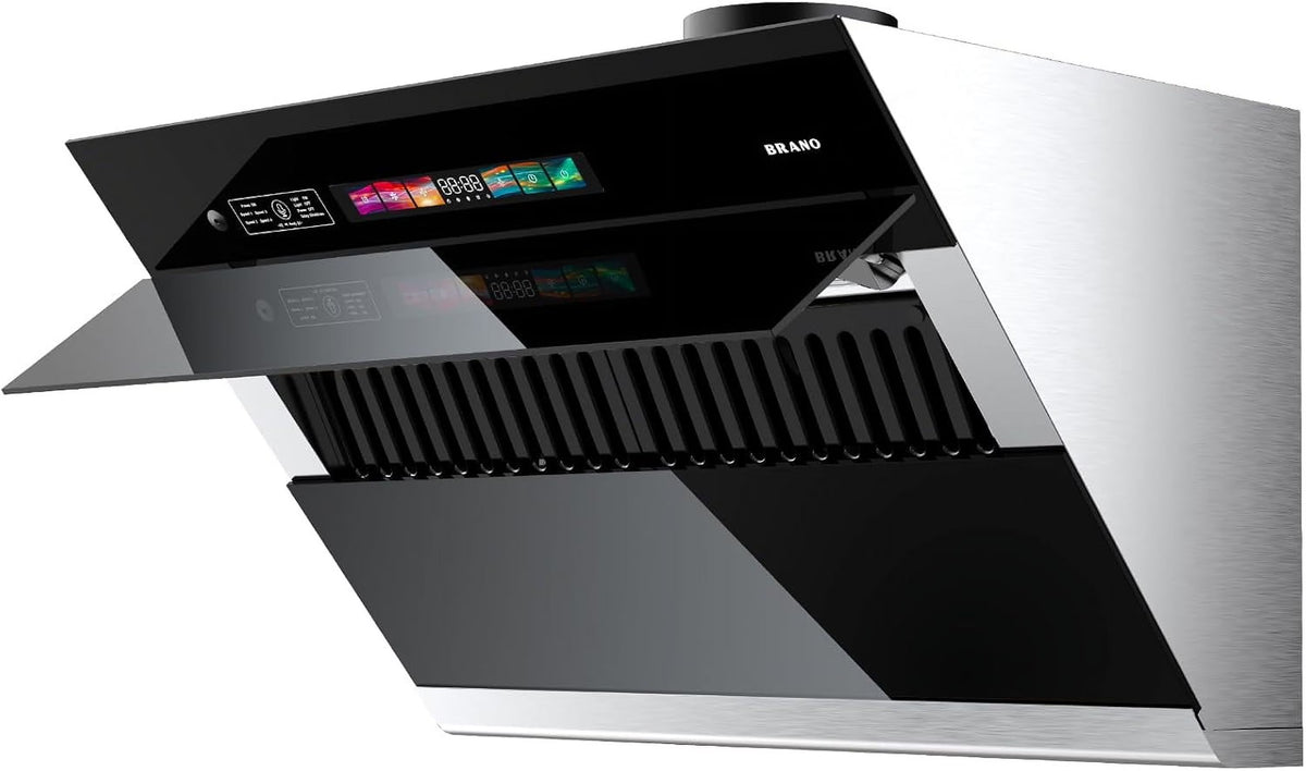 Range Hood 30 inch with 900CFM, Voice/Gesture Sensing/Touch Control Panel, Unique Side-Draft Design for Under Cabinet Modern Kitchen Hood, Ducted/Ductless Convertible