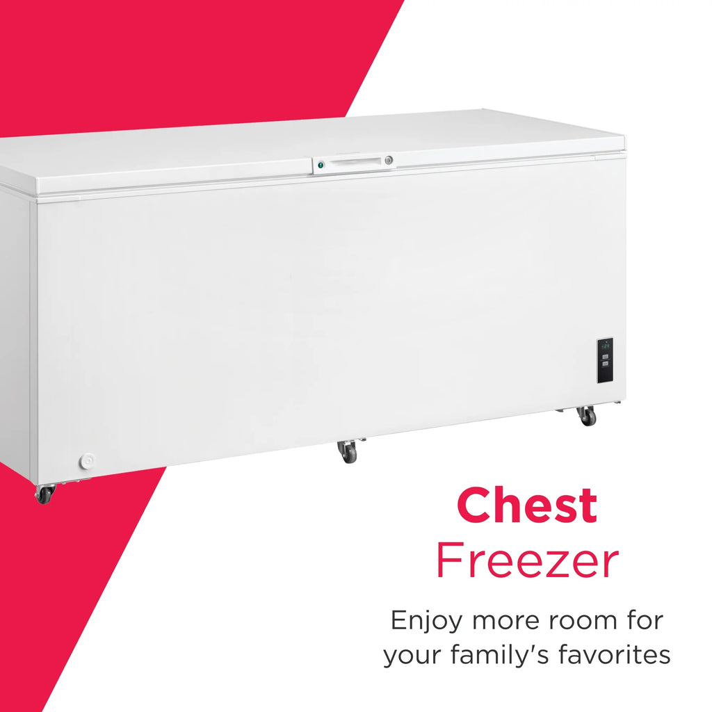 Frigidaire FFCL2042AW 19.8 Cu. Ft. Chest Freezer, Garage-Ready, White