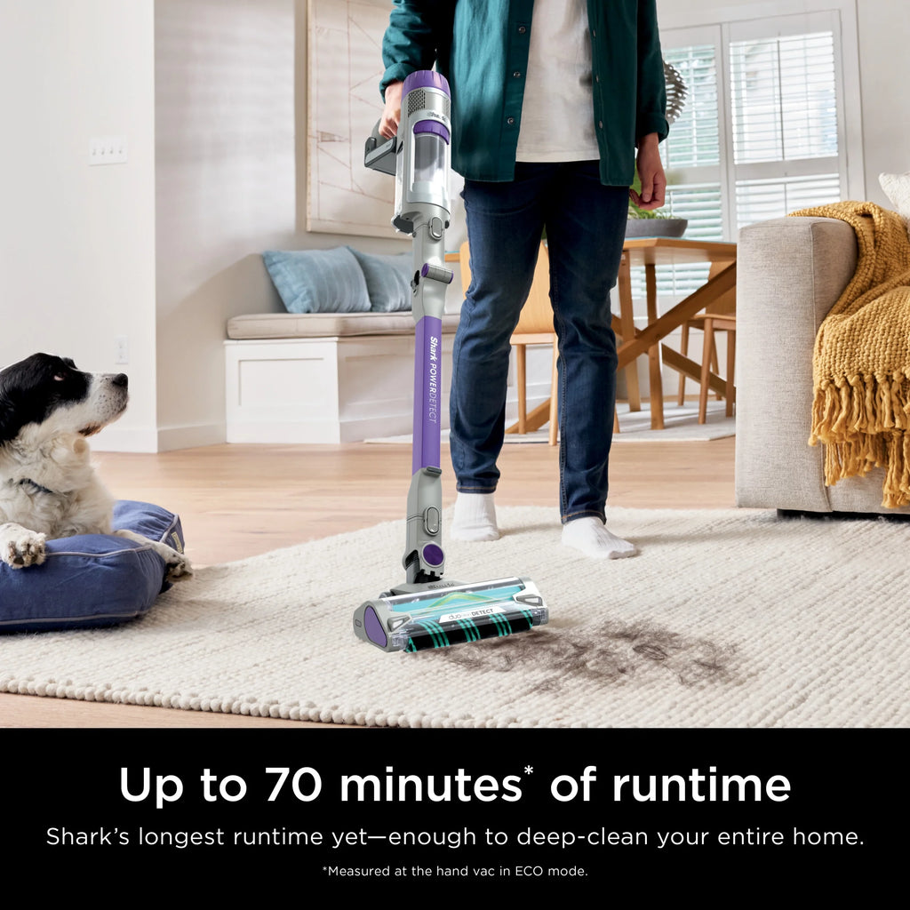 Shark PowerDetect Cordless Stick Vacuum, Multi-Surface, with DuoClean Detect Nozzle and MultiFLEX Wand, Up to 60 Mins Runtime, IP1250 Blue