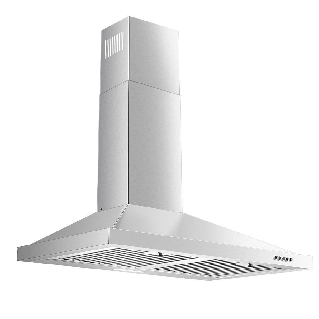 Range Hood 30 inch 450 CFM Wall Mount Range Hood with Baffle Filters 3 Speed Fan Vent Hood