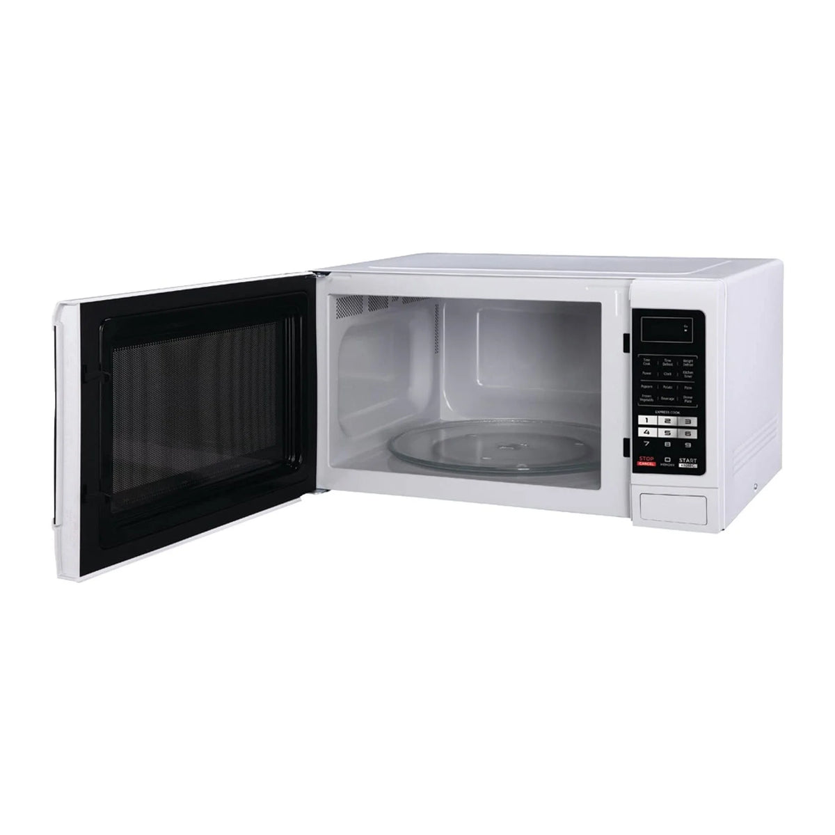 Magic Chef 1.6 Cu. ft. 1100W Countertop Microwave Oven with Push-Button Door in Black, New