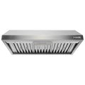 NXR EH Series Professional 36" Under Cabinet Range Hood, Stainless Steel
