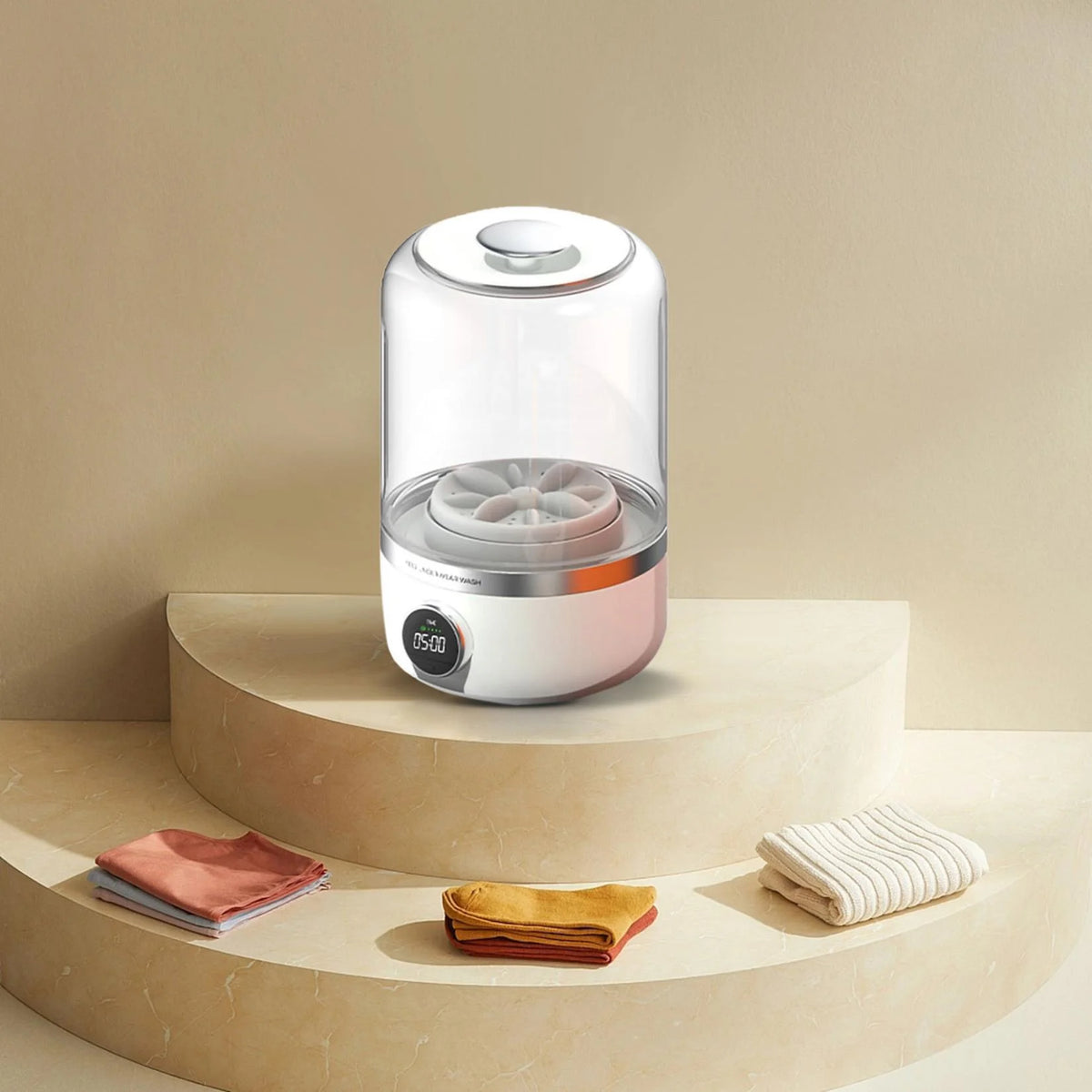 DGQPLPD Portable Washing Machine, Rechargeable Cordless Mini Washing Machine with 4000mAh, Charge 1 Time and Up to Use 20 Times, Washer Machine for Baby Clothing, Underwear