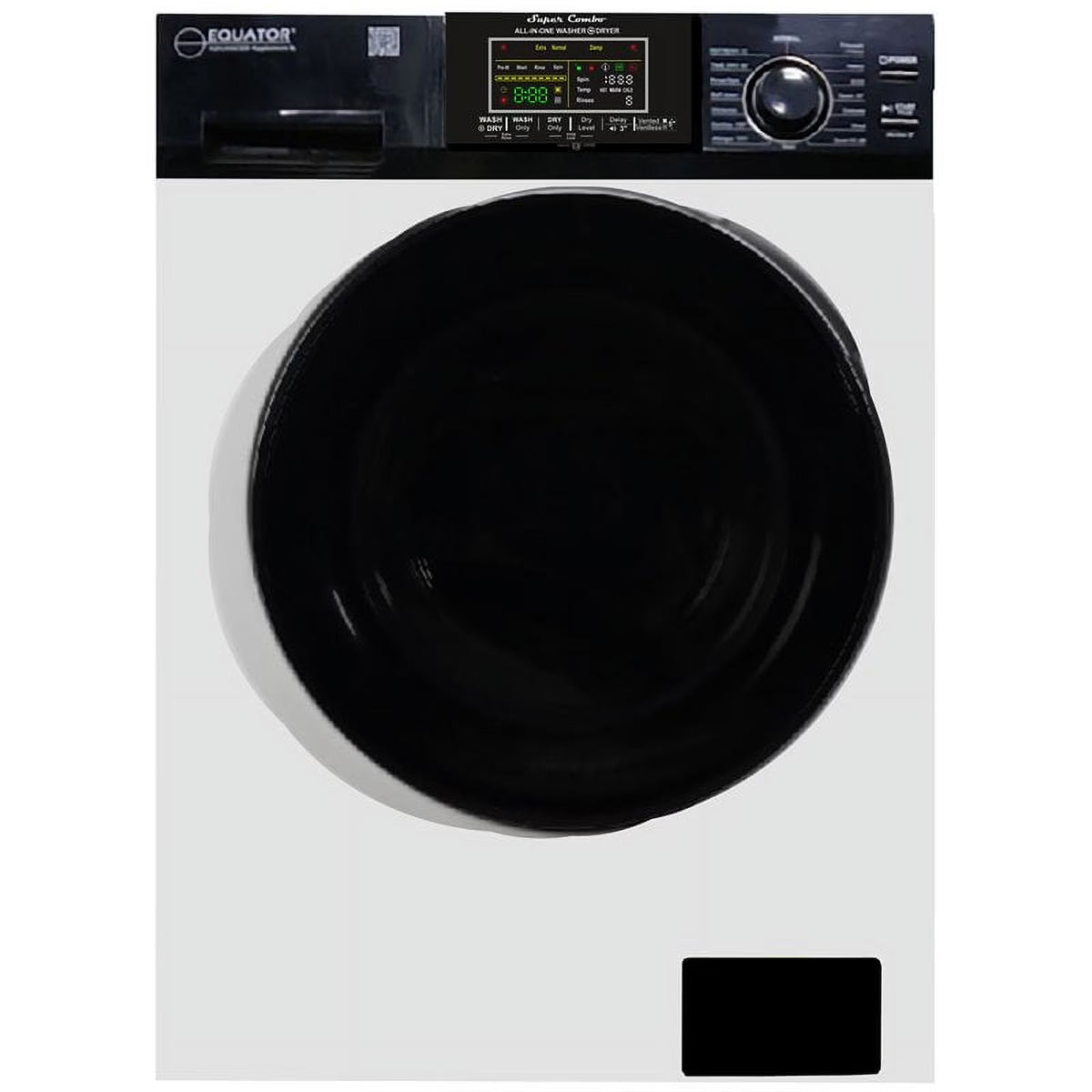 Equator Ver3 Combo Washer Vented/Ventless Dry-1400RPM Color Coded Display Y/B