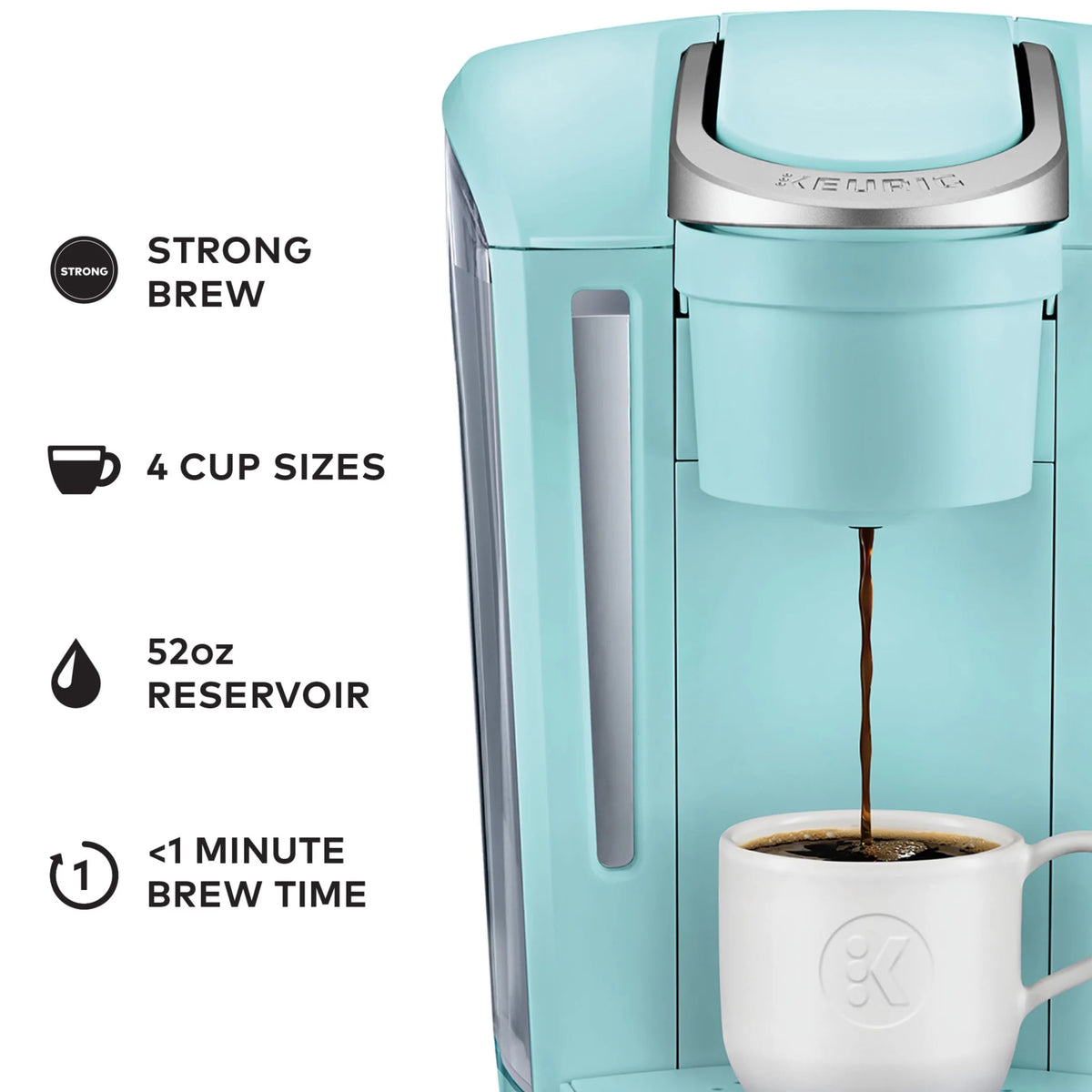 Keurig K-Select Single-Serve K-Cup Pod Coffee Maker, Matte White