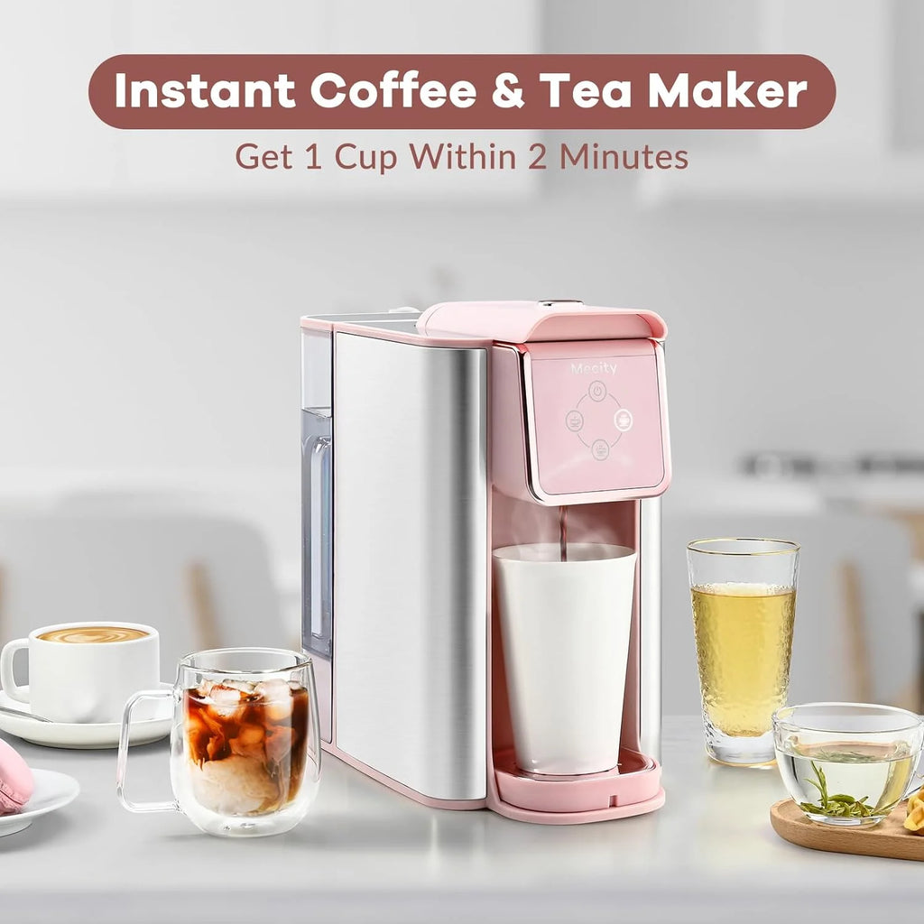 Mecity Coffee Maker 3 in 1 Single Serve Coffee Machine, Compatible with K cup Capsules, Instant Coffee Pot, Tea maker, 6,8,10 Oz Cup, Removable 50 Oz Water Reservoir, 120V 1150W