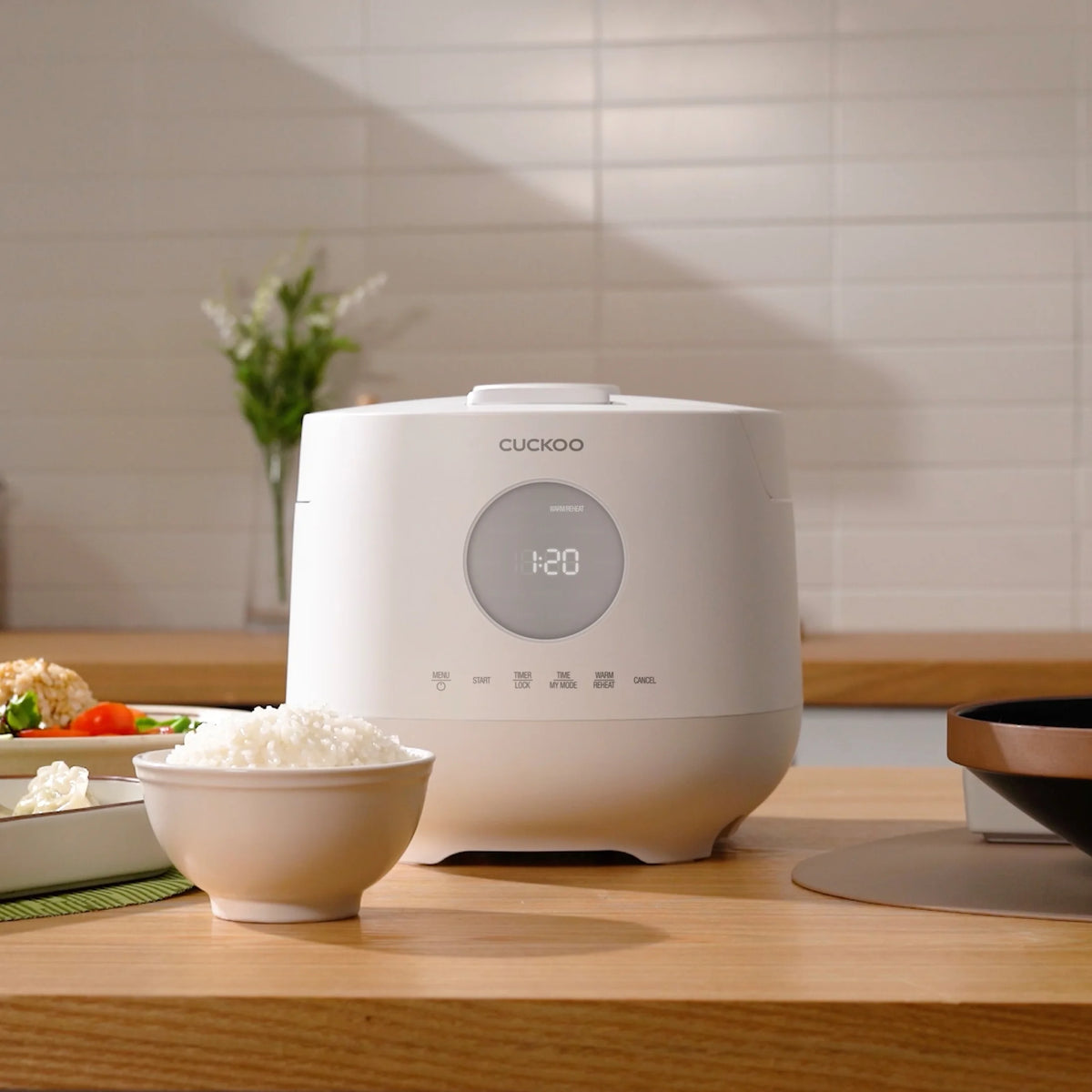 CUCKOO Rice Cooker 12 Cups Cooked Warmer with Nonstick Pot 13 Menu Options and Micom Fuzzy Logic Tech with Auto Clean Feature in Gray