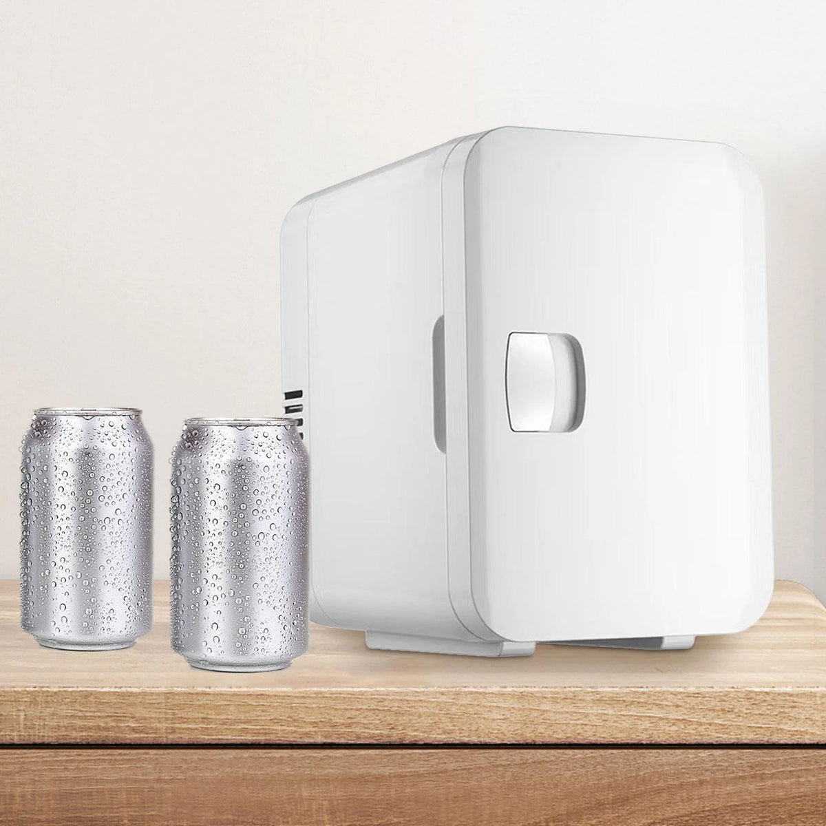 6 Liters Mini Skincare Fridge Portable Refrigerator White US 110V Compact for Makeup, Beverage, Travel Sturdy Multipurpose