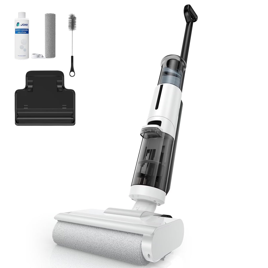 JONR ED12 Pro Max Wet Dry Vacuum Cleaner, 167��F Flashdry Self-Cleaning and 800ml Large Capacity Dirty Water Tank Smart Floor Cleaner