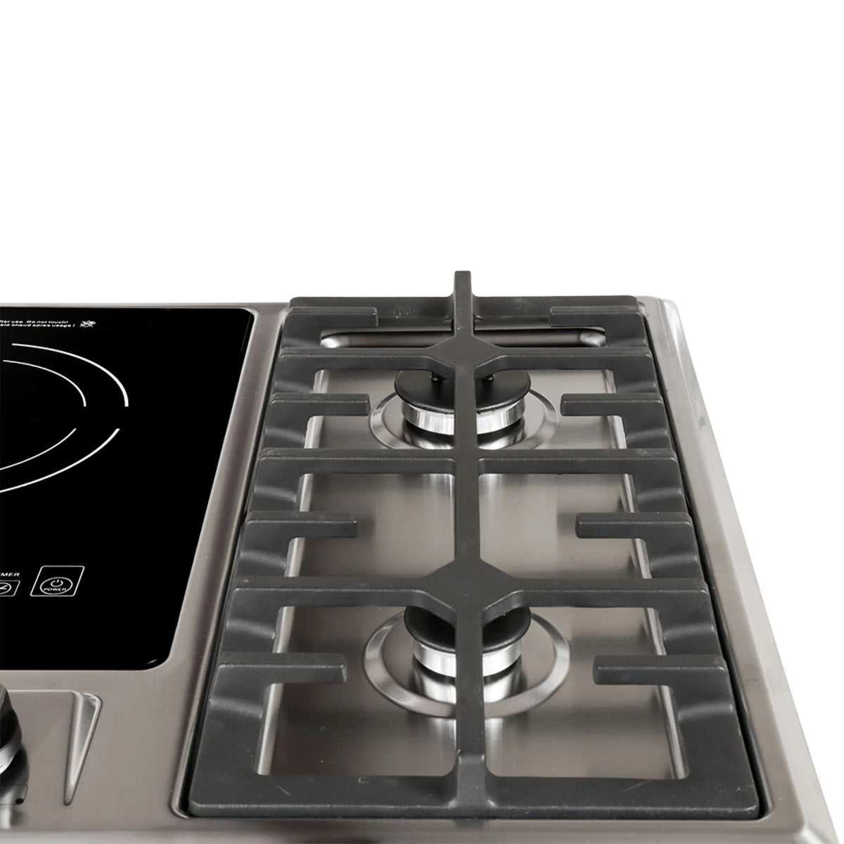 True Induction TI-1 Built-in UL858 Certified, 23-inch 1 Induction  2 Gas Burner Combination Gas & Induction Cooktop