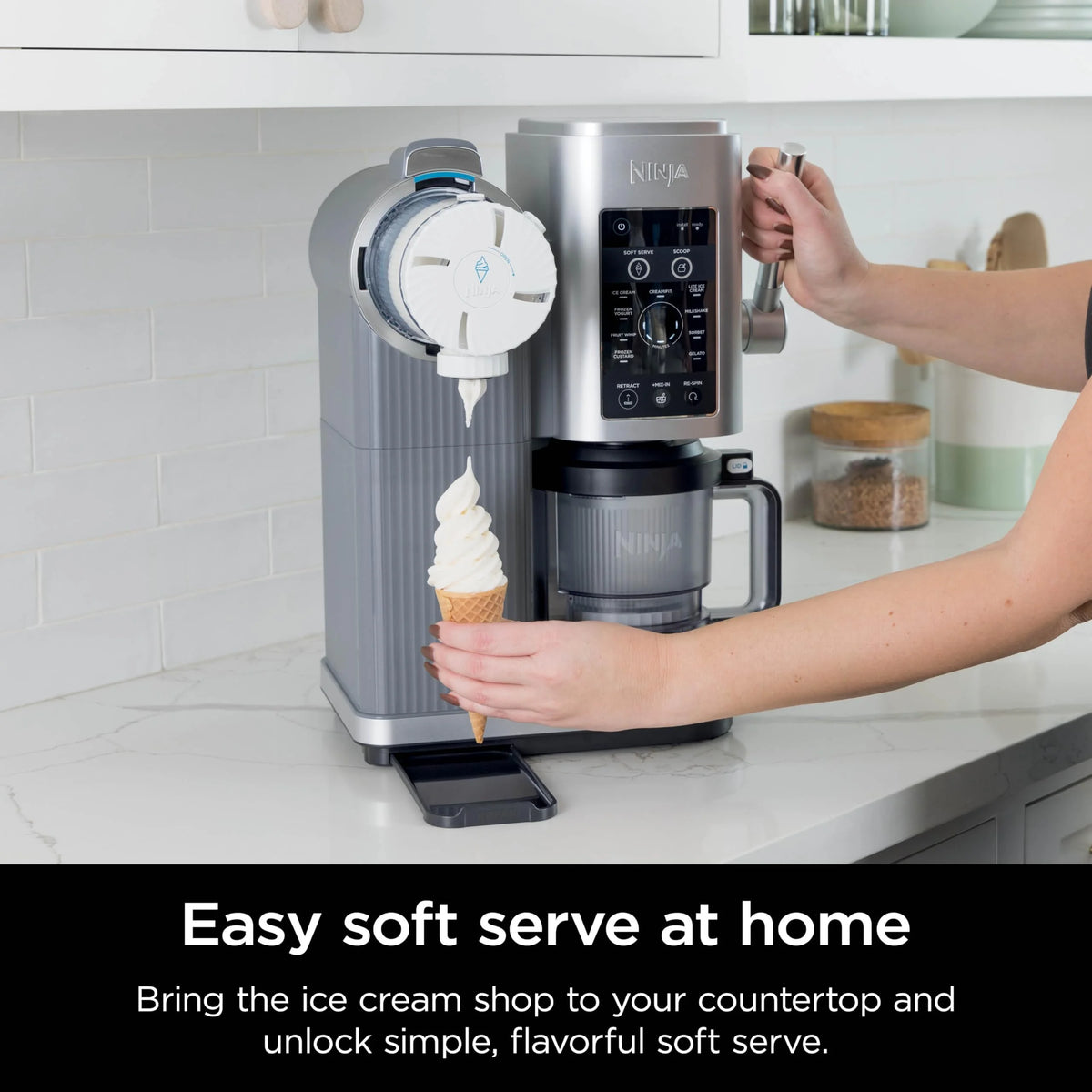 Open Box Ninja Swirl-Creami Soft-Serve Maker - SILVER ONE SIZE