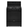WHIRLPOOL WFG505M0MB 30" Black Free Standing Gas Range Black