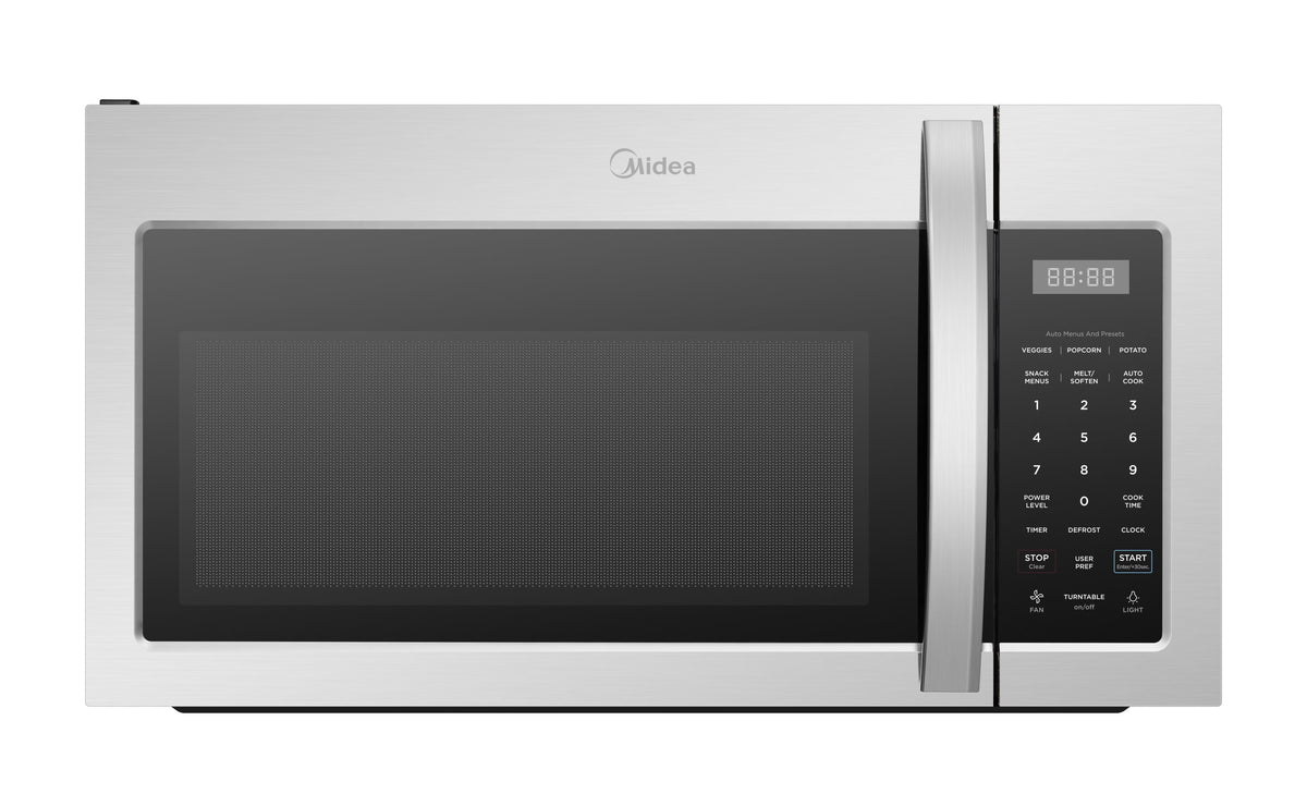 Midea Over The Range Microwave Oven with Sensor Cooking, 1.7?Cu. ?Ft., Stainless Steel, MMO17S3AST
