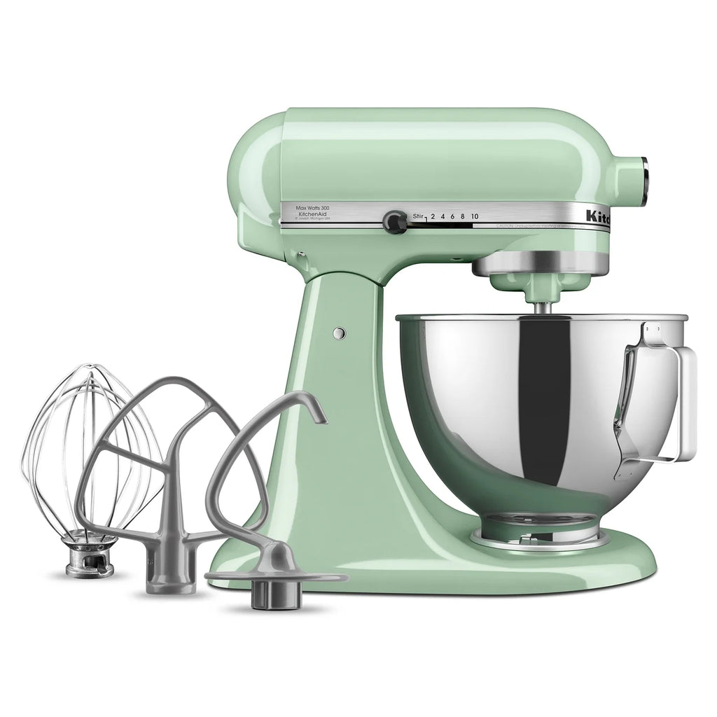 KitchenAid Deluxe Series 4.5 Quart Tilt-Head Stand Mixer with Stainless Bowl, Contour Silver, KSM97CU