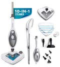 WDNMD9418 10-in-1 Steam Mop - Floor Steamer with Chamber and Detachable Handle for Tile Grout, Clothes, Furniture, Hardwood, Upholstery, & Carpet, Handheld Steam Cleaner for Home Use