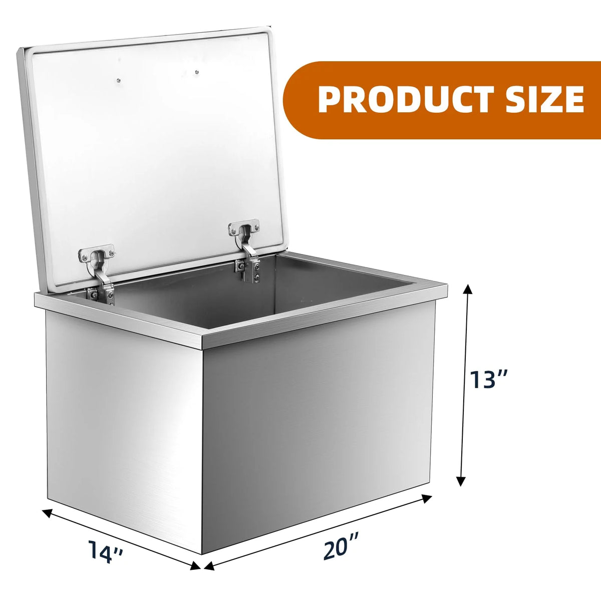 Towallmark Deep Chest Freezer,Mini Upright Small Freezerfor Outdoor Kitchen Patio Ice Bar,Silver