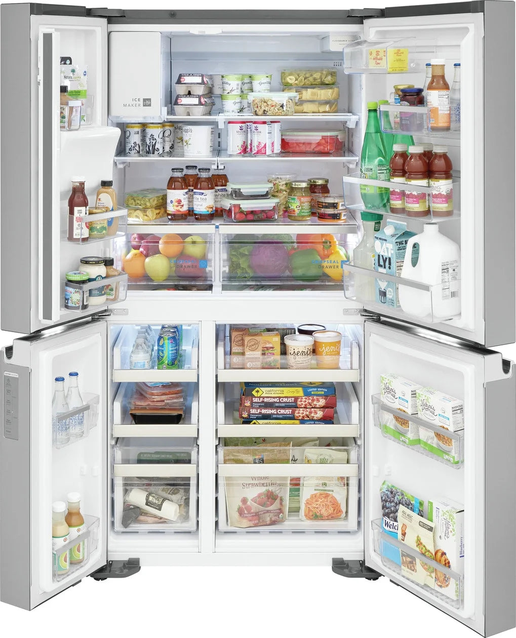 Frigidaire GRQC2255BF 36" 22 Cu. Ft 4 Door Refrigerator, Stainless Steel