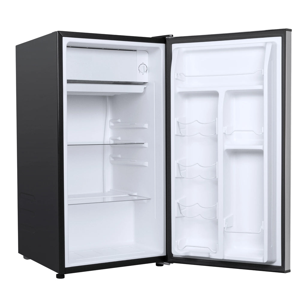 Galanz 3.3 Cu ft One Door Mini Fridge, Black Estar, New