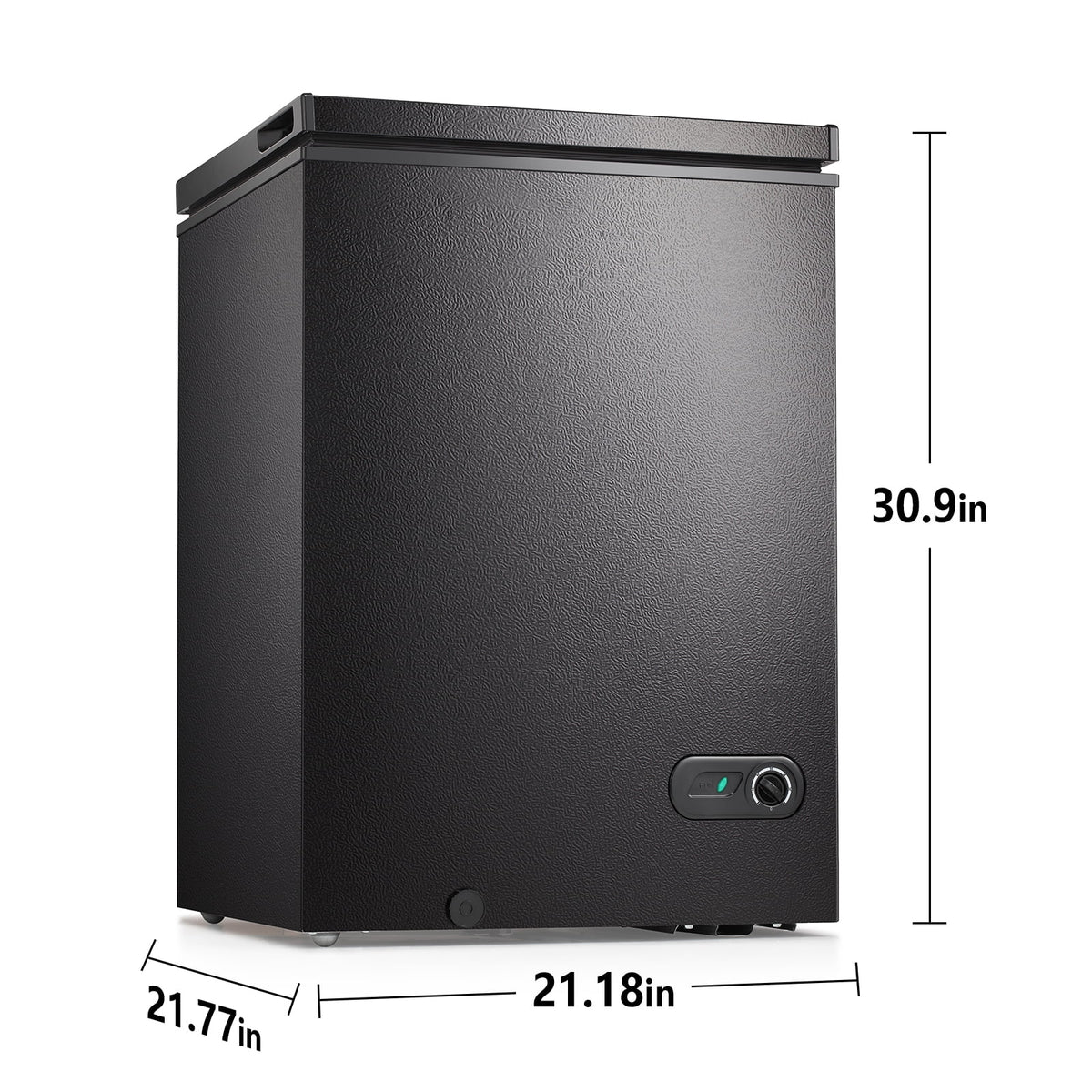 Moifoi 3.5 Cu.ft Chest Freezer w/ Removable Storage Basket & Top Open Door, Energy Saving, White
