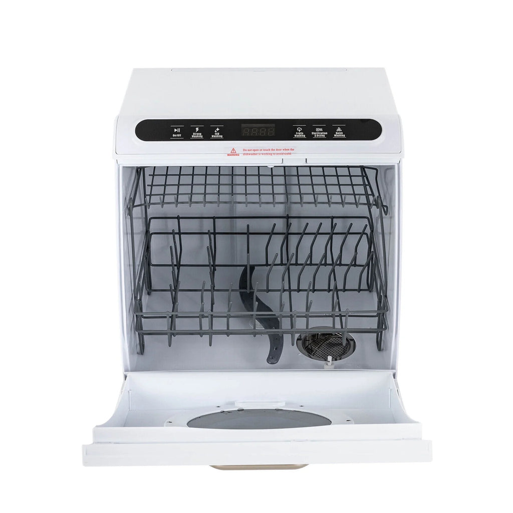 SHZICMY Portable Countertop Dishwasher Air Drying 5 Programs w/ 7L Water Tank Deep Cleaning