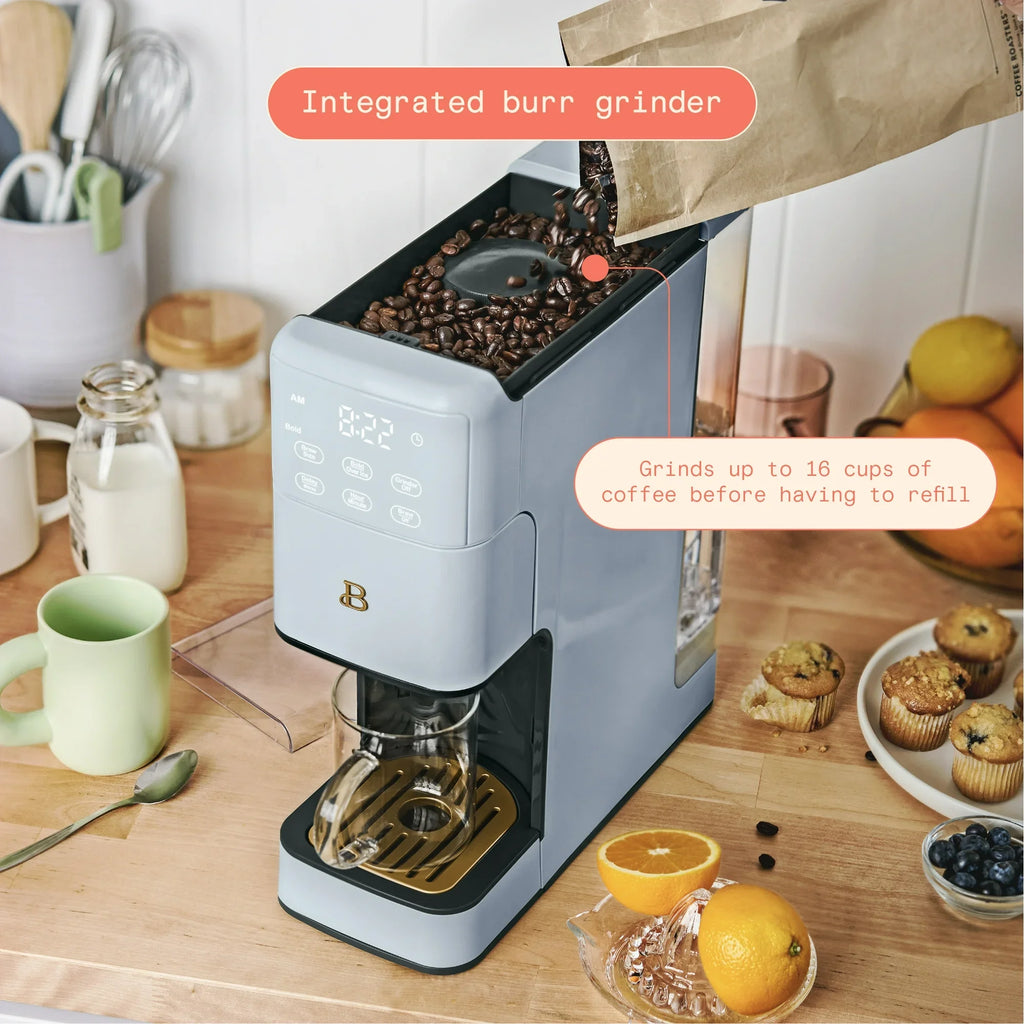Beautiful Perfect Grind�?Programmable Single Serve Coffee Maker, White Icing by Drew Barrymore