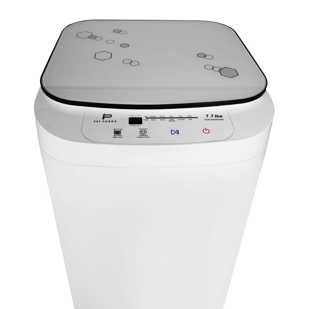 Pet Forge Spin Fresh Portable Pet Washing Machine, Fully Automatic 8 lb Capacity Top Load Washer