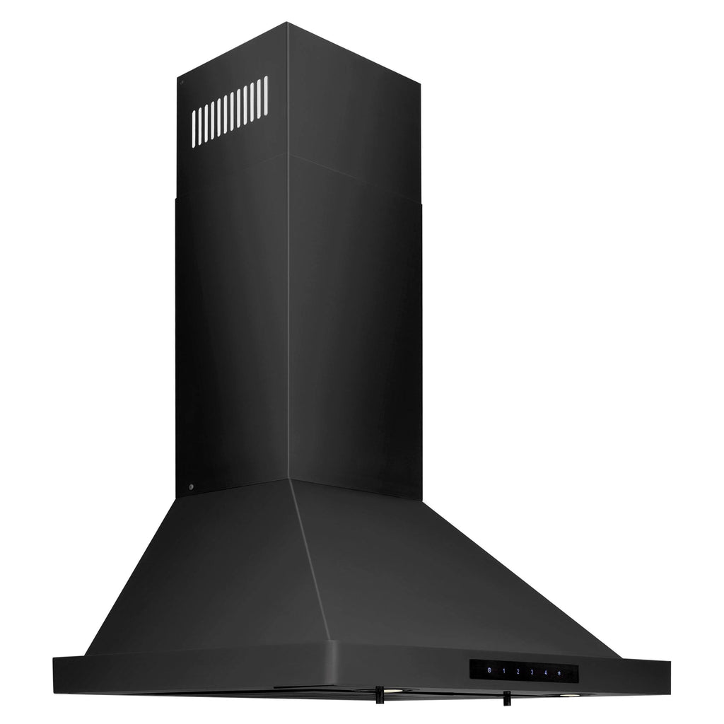 ZLINE 36 in. Wall Mount Range Hood in Black Stainless Steel (BSKBN-36)