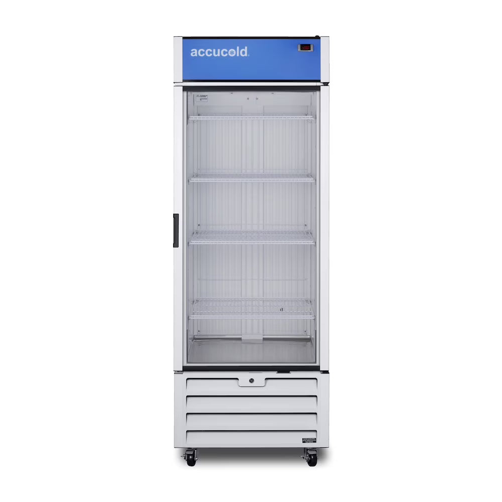 Full-sized glass door commercial display freezer