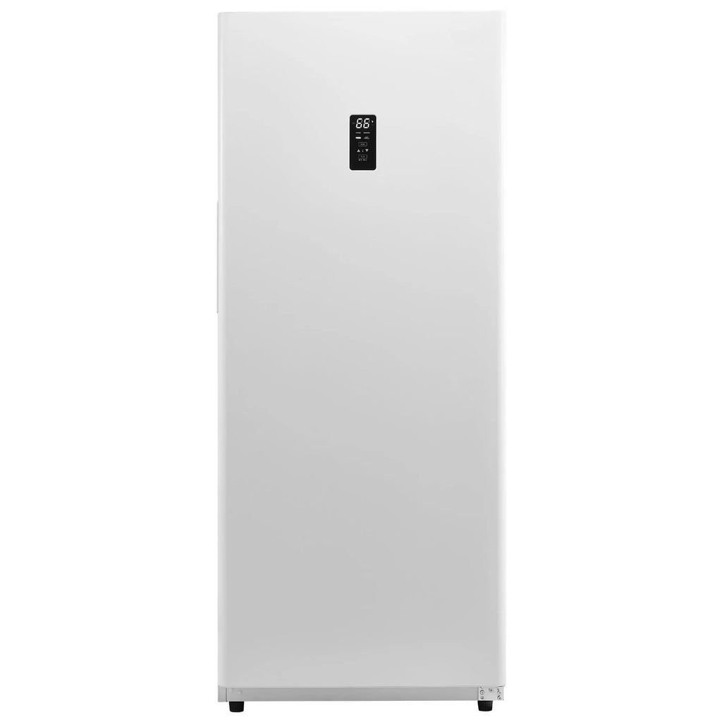 KFFKFF 17 Cu.Ft Upright Convertible Fridge/Freezer Upright Fridge Freezer Low Sound with Electronic Temperature Control Door Open too Long Alarm Adjustable Shelves and LED