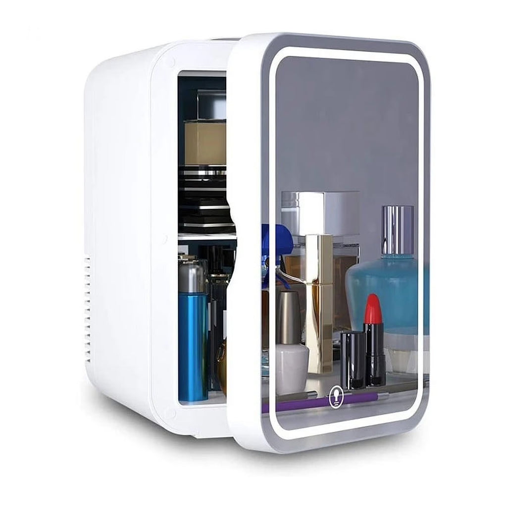 8L Large Capacity Mini Cosmetic Refrigerator Mirror Cosmetic Refrigerator Portable Cosmetic Electric Cooler Cosmetic Mirror Cosmetic Tool