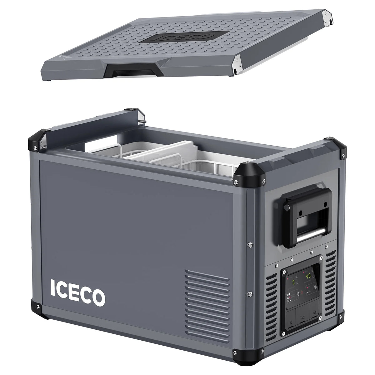 VL45 Pro Dual Zone 45QT Portable Cooler Grey