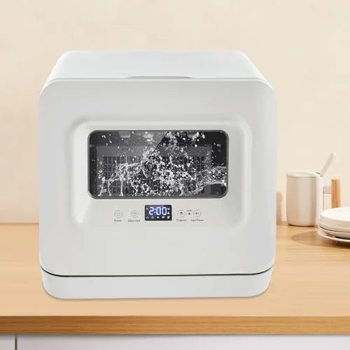 120V Countertop Dishwasher Portable Dishwasher 360 Degree Auto Spray Type Comfee Countertop Dishwasher 785W Air-Cooled Drying Portable 3-in-1 Countertop Dishwasher Mini Washing Mac