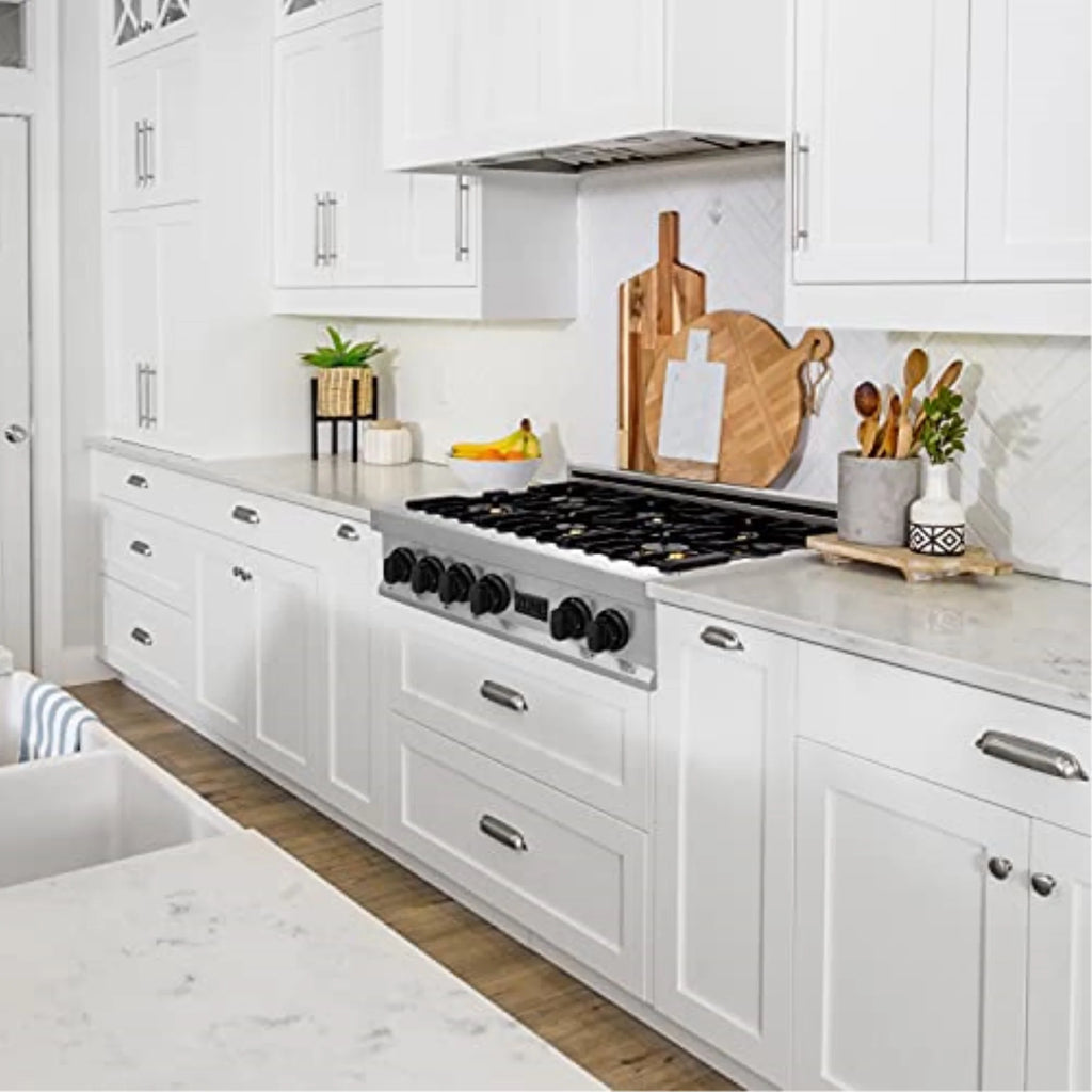ZLINE 36 in. Autograph Edition Rangetop in Stainless Steel with Gold Accents (RTZ-36-G)