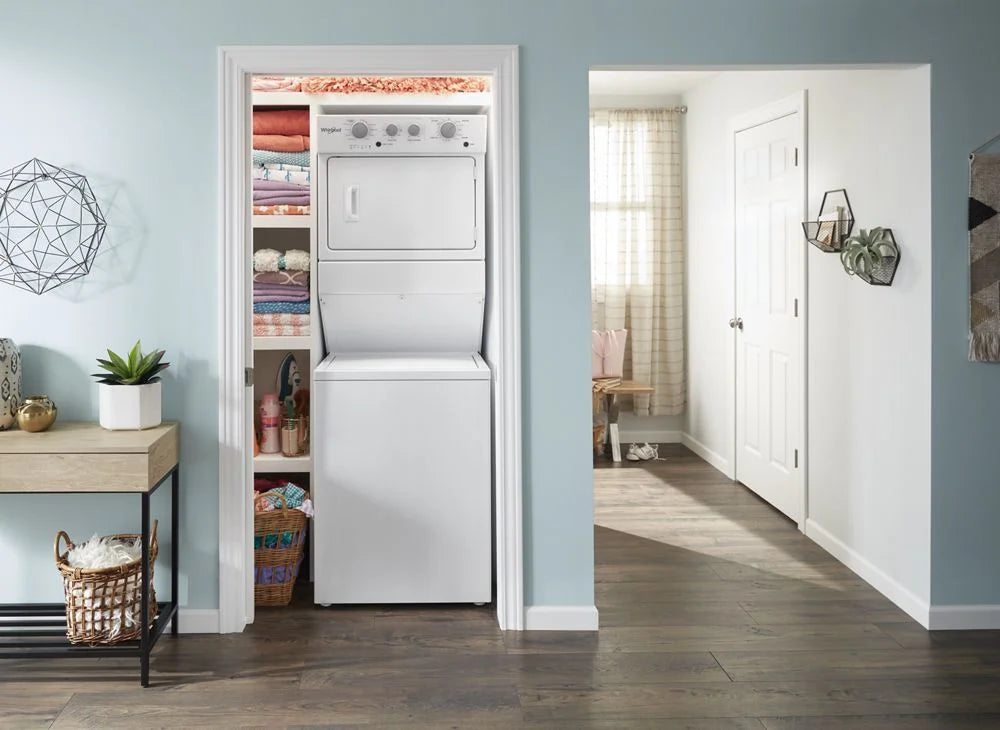 3.5 cu.ft Electric Stacked Laundry Center 9 Wash cycles and AutoDry?