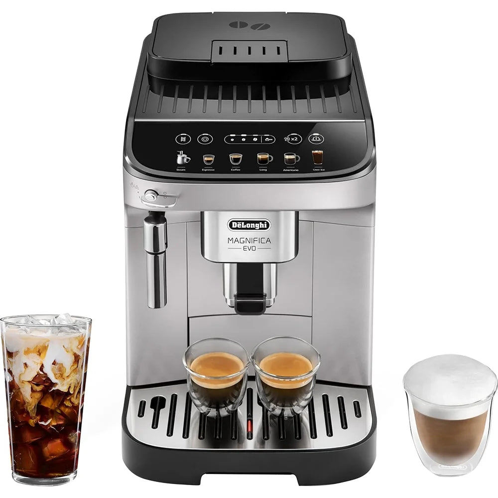 DeLonghi Magnifica Evo Automatic Espresso & Coffee Machine, 6 Recipe - ECAM29043SB