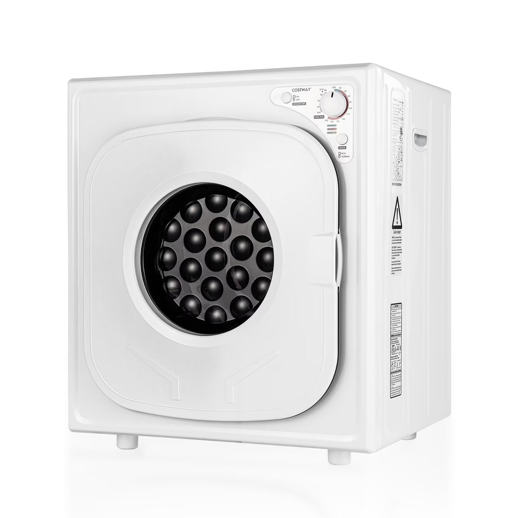 Costway 1500W Electric Tumble Compact Laundry Dryer Stainless Steel Tub 13.2 lbs