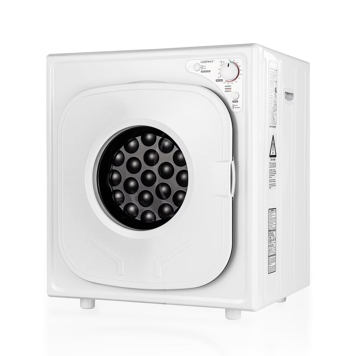 Costway 1500W Electric Tumble Compact Laundry Dryer Stainless Steel Tub 13.2 lbs