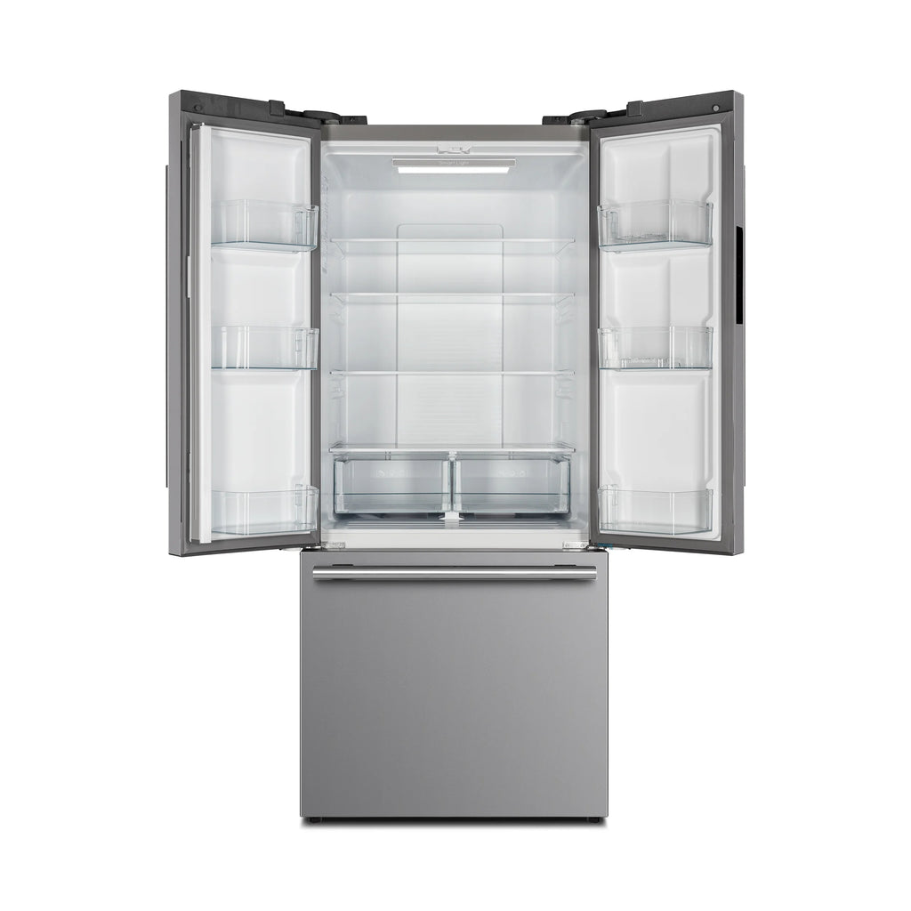 Forno Gallipoli 30-inch French Door Refrigerator with Bottom Freezer 17.5 Cu. Ft. Capacity