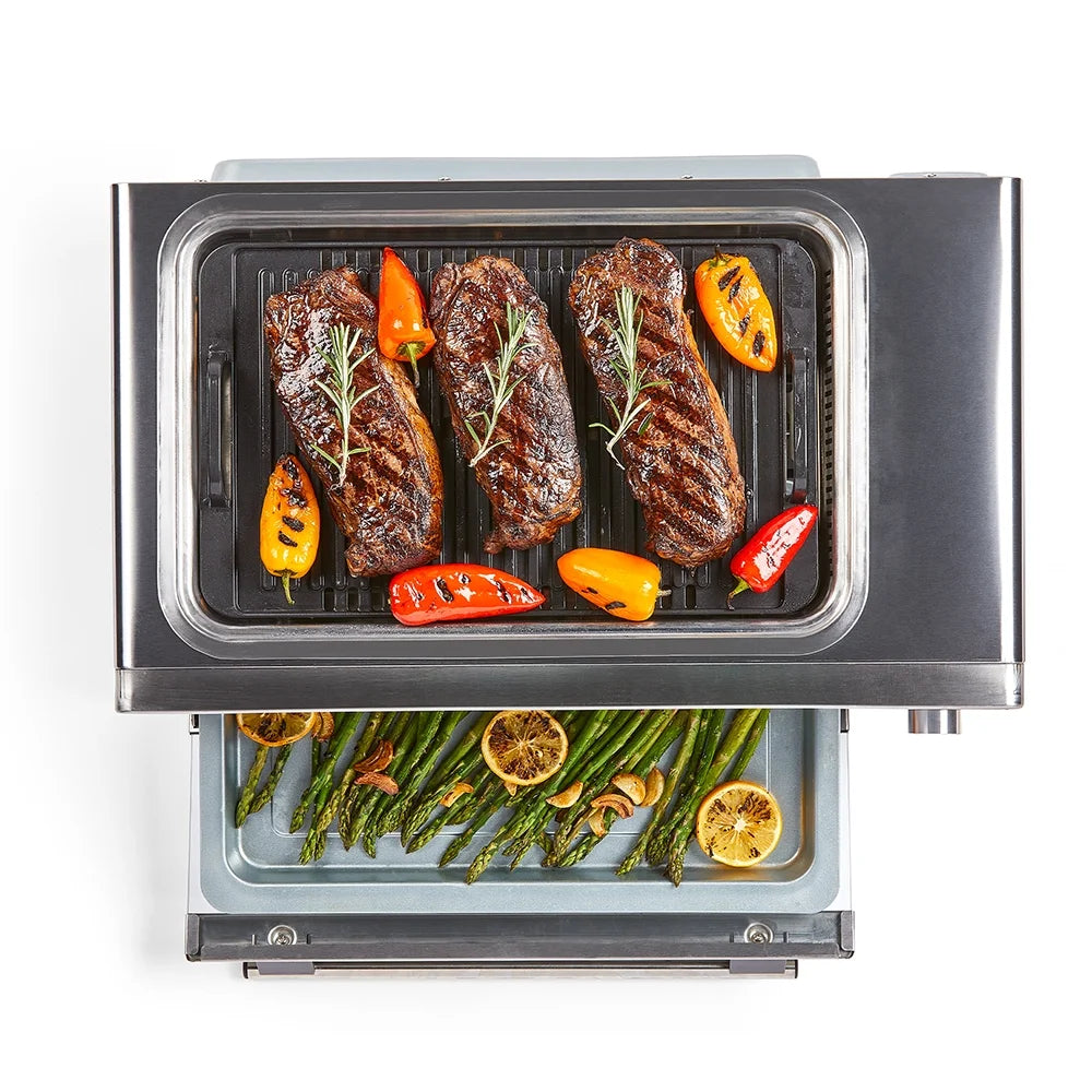 Emeril Power Grill 360 Plus, 6 n 1 Smokeless Grill and Air Fry Toaster Oven XL, 1750 W