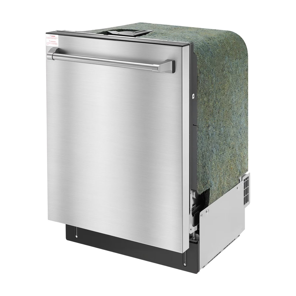 KFFKFF 24-Inch Built-In Dishwasher with Stainless Steel Interior, 14 Place Settings, 8 Wash Cycles, Quiet Operation, Adjustable Racks, and Zoned Storage, Dimensions: 23.82 x 25.2 x 33.78 Inches