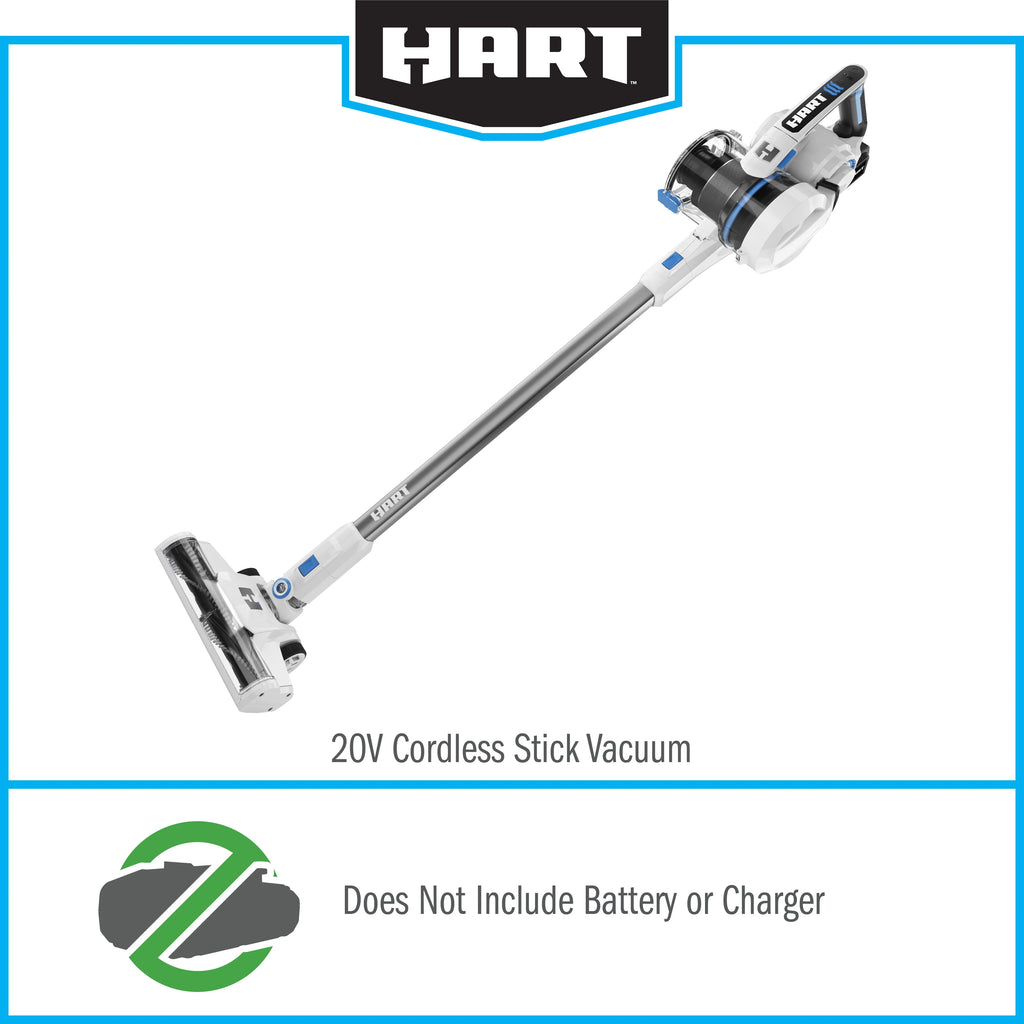 HART 20V Cordless Stick Vacuum (Battery Not Included)