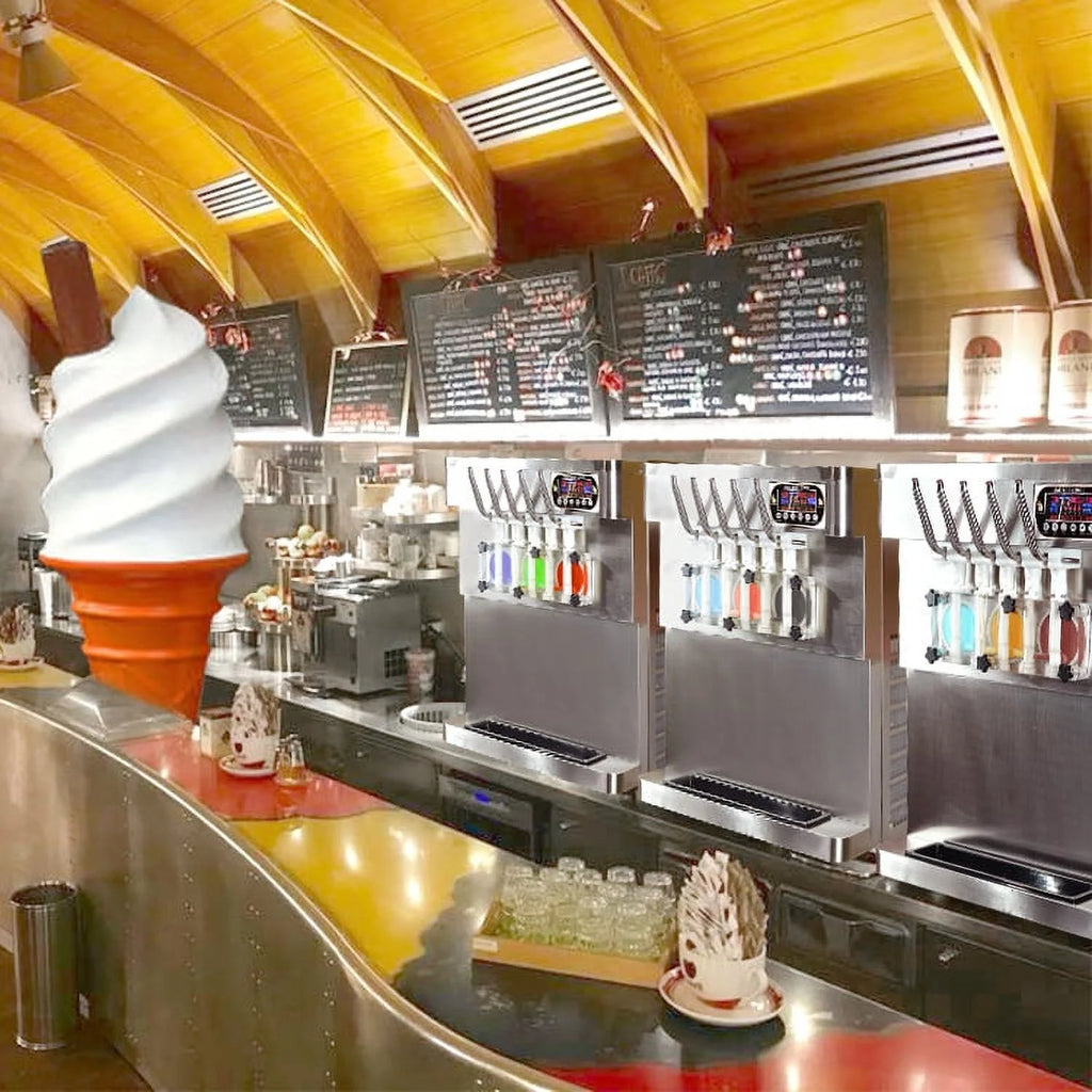 Kolice Commercial 5 Flavors Soft Serve Ice Cream Machine, Ice Cream Maker-5 Different Discharge Nozzles, ETL Certificate
