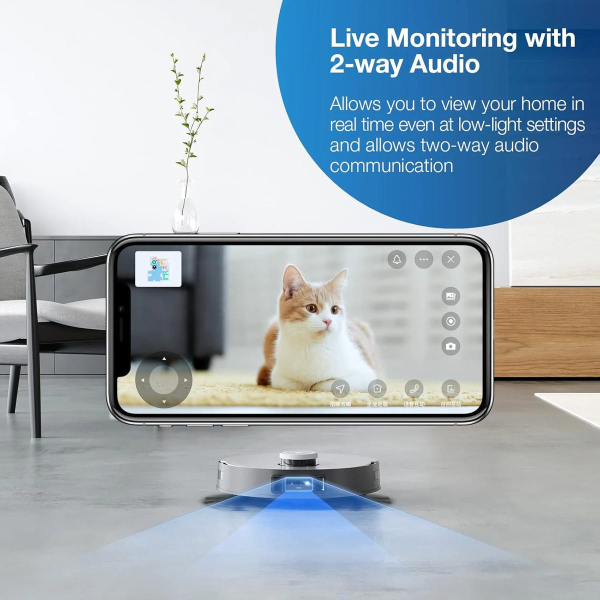 ECOVACS DEEBOT T10 PLUS Neo Robot Vacuum and Mop, Auto-Empty, AIVI 3.0, OZMO Pro 3.0 Oscillating Mopping, 3D Map, Air Freshener