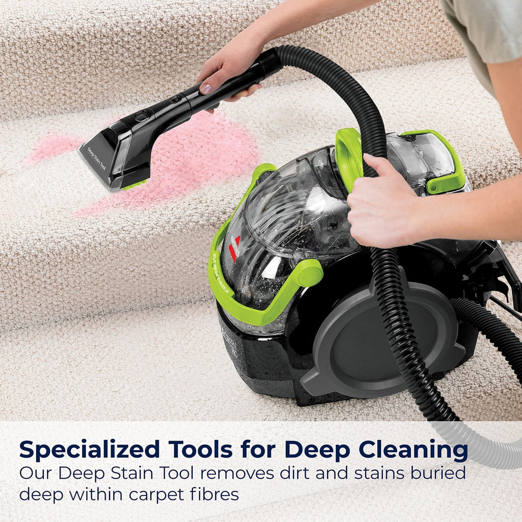 BISSELL Little Green Pro Portable Deep Cleaner, for Carpet, Upholstery, and Auto, Compact, Superior Suction, Professional Cleaning, StainProtect Technology, 2505