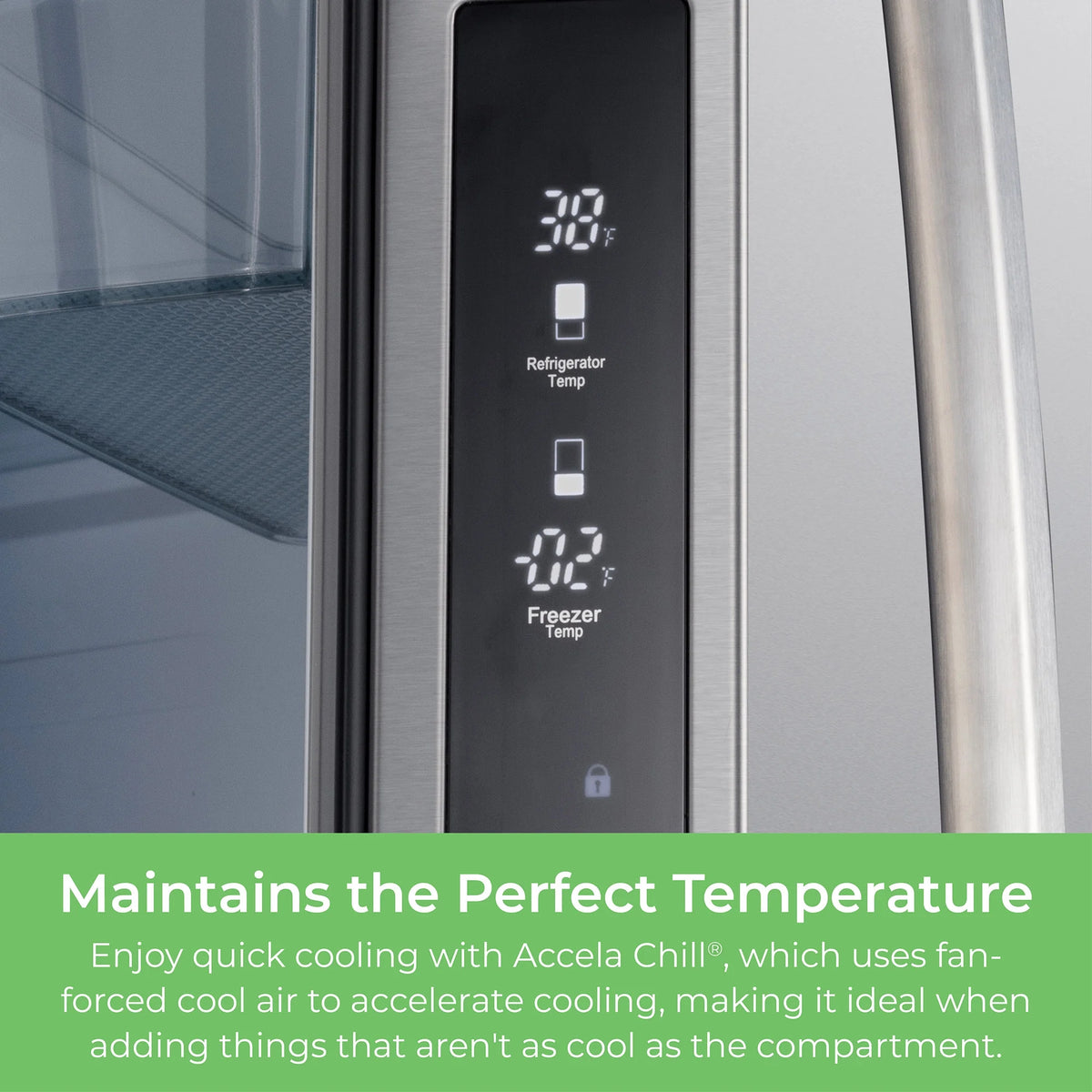 Kenmore 20.3 Cu. ft. Capacity Counter-Depth French Door Refrigerator and Freezer with Ice Maker, Stainless Steel
