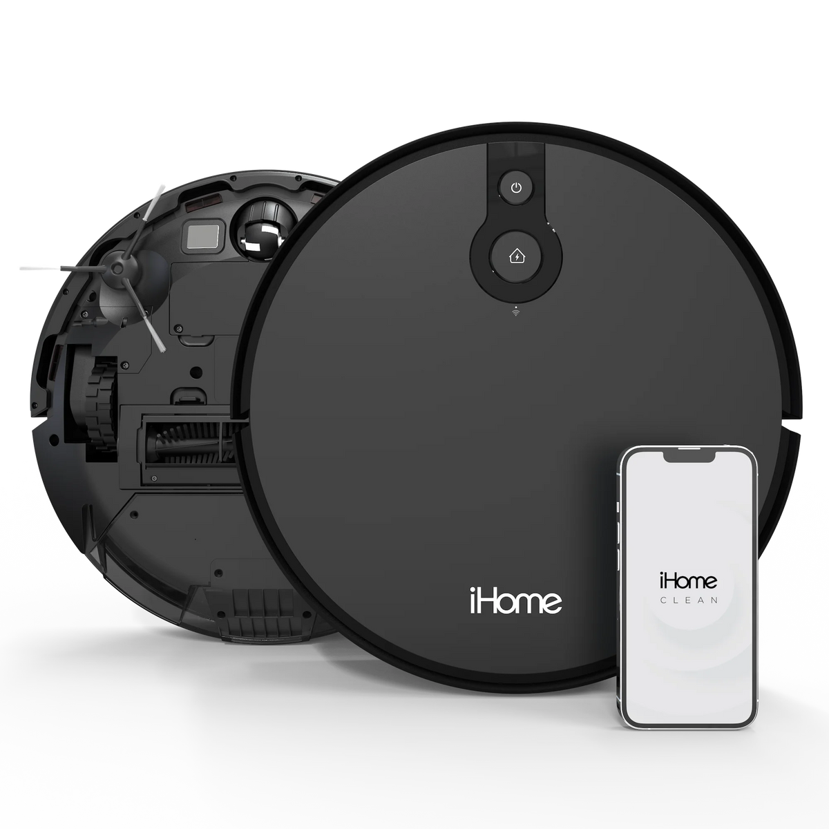 iHome AutoVac Eclipse Robot Vacuum with Mapping Technology, Ultra Strong Suction, 120 Min Runtime, App Connectivity
