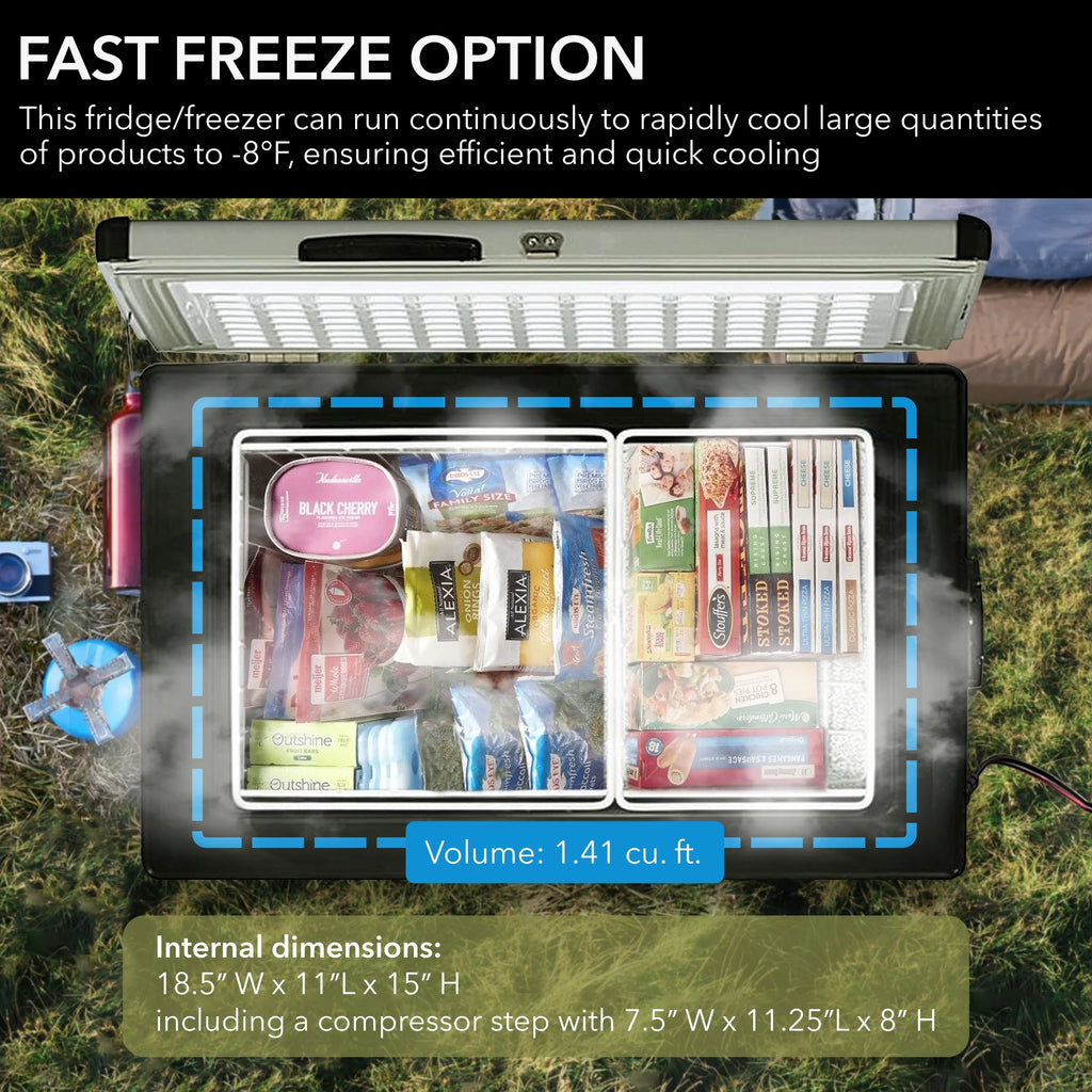 Whynter 45-Quart Portable Freezer, Stainless Steel