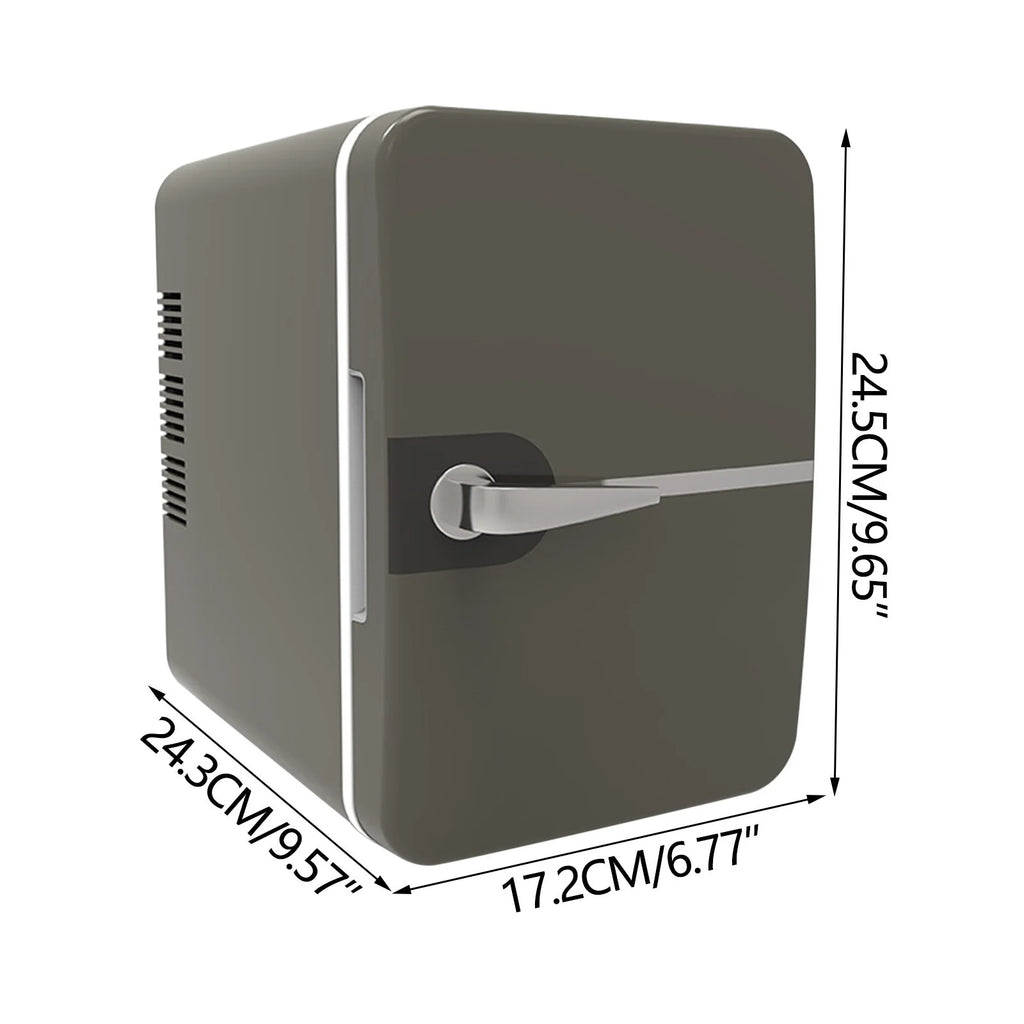 Mini Fridge, Portable Small Refrigerator 6L Cooler Compact Fridge for SkinCare, Food and Drinks, Small Fridge for Bedroom, Dorm, Car, Office Desk